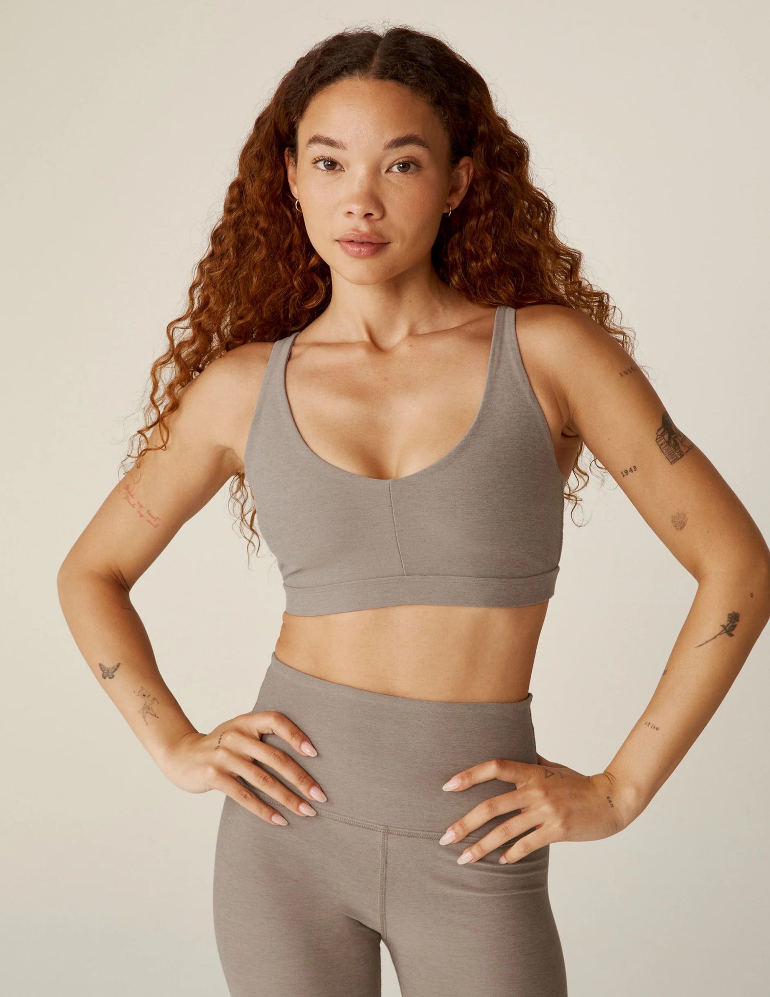 Beyond Yoga Spacedye Embody Bra - Birch Heather | Beyond Yoga | Evolve Fit Wear