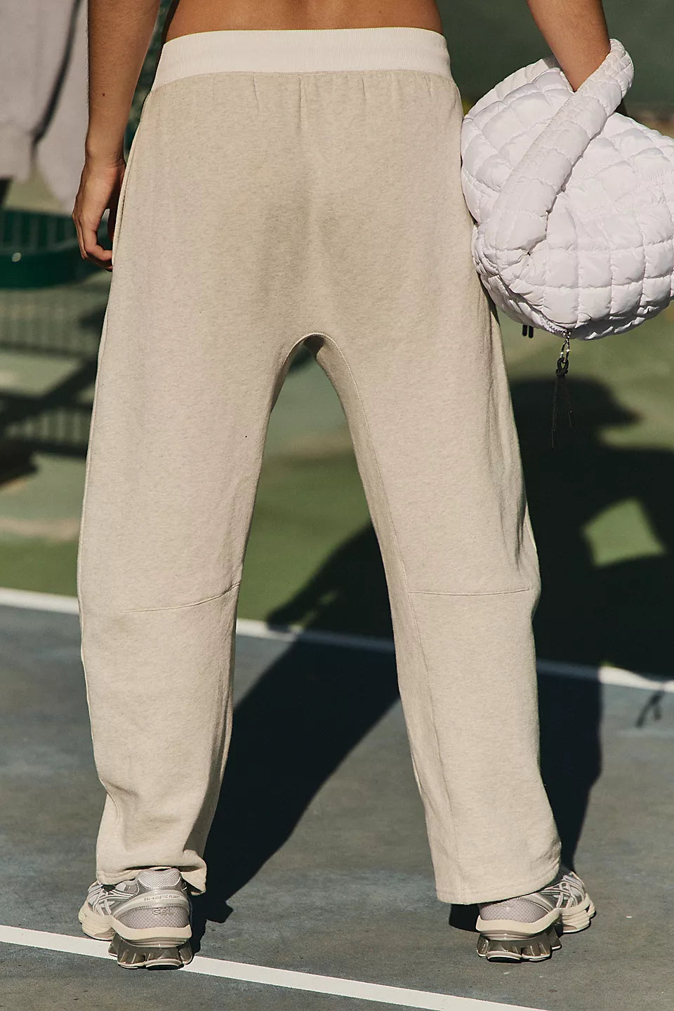 You Wish Slouchy Fit Sweatpants - Heather Grey