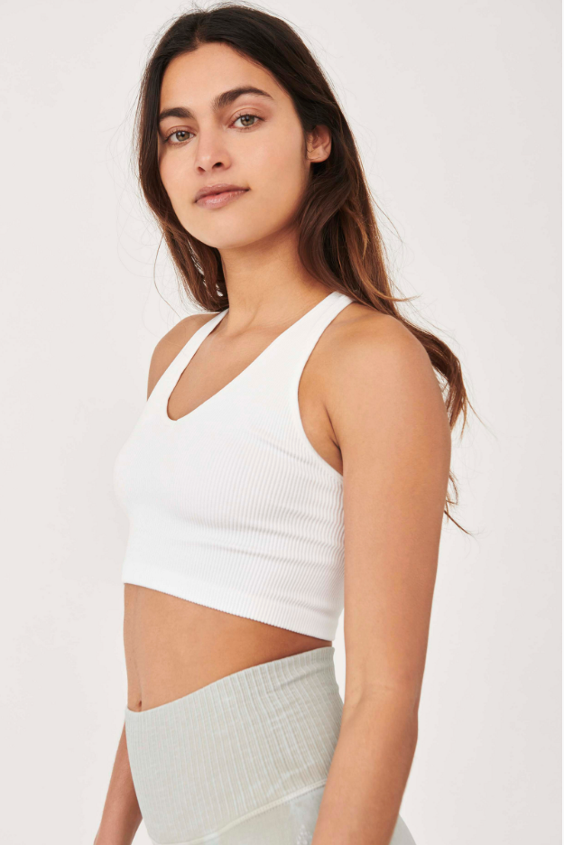 Free People Movement Free Throw Crop - White | Free People Movement | Evolve Fit Wear