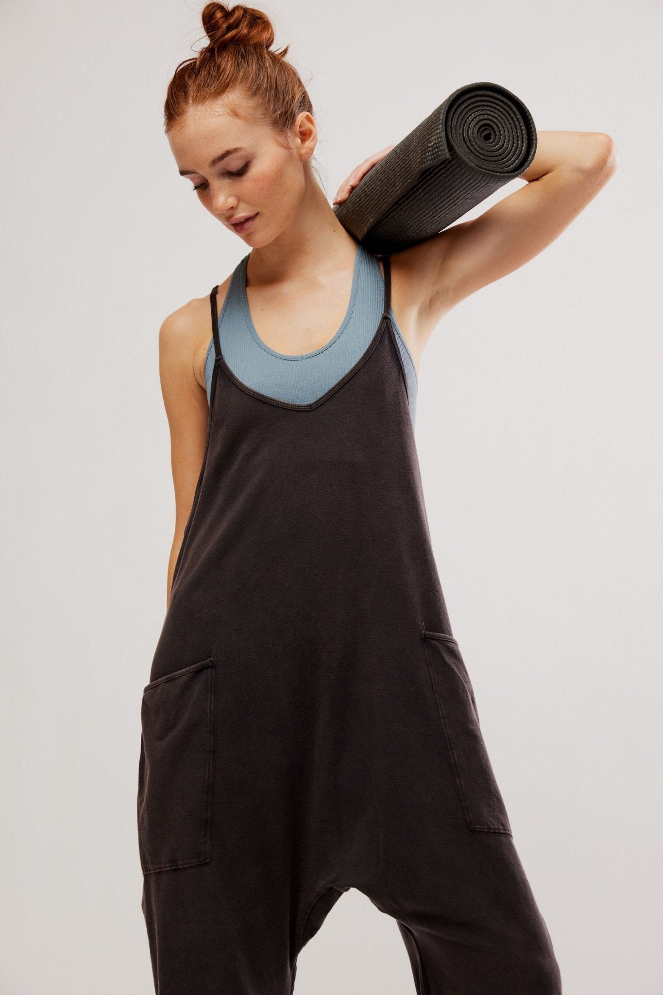 Free People Movement Hot Shot Onesie – Washed Black | Free People Movement | Evolve Fit Wear