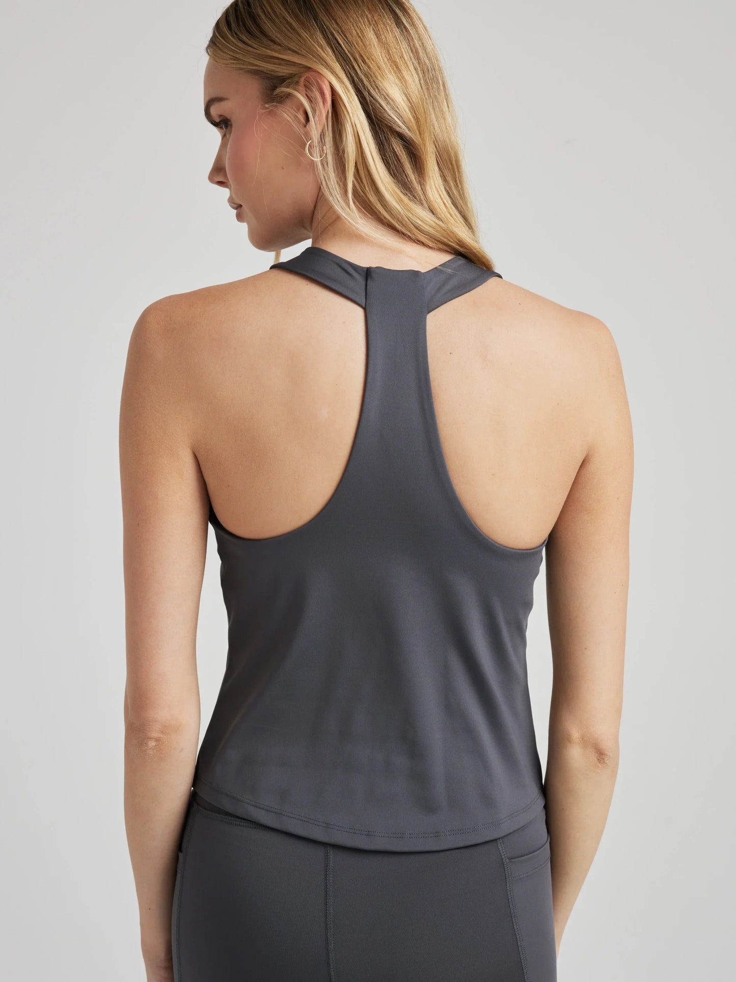 High Neck Tank - Charcoal | Losano | Evolve Fit Wear
