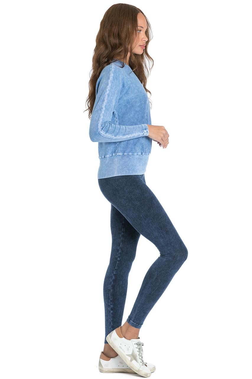 Long Sleeve Banded Pullover Tee - Mineral Light Blue | Hard Tail Forever | Evolve Fit Wear