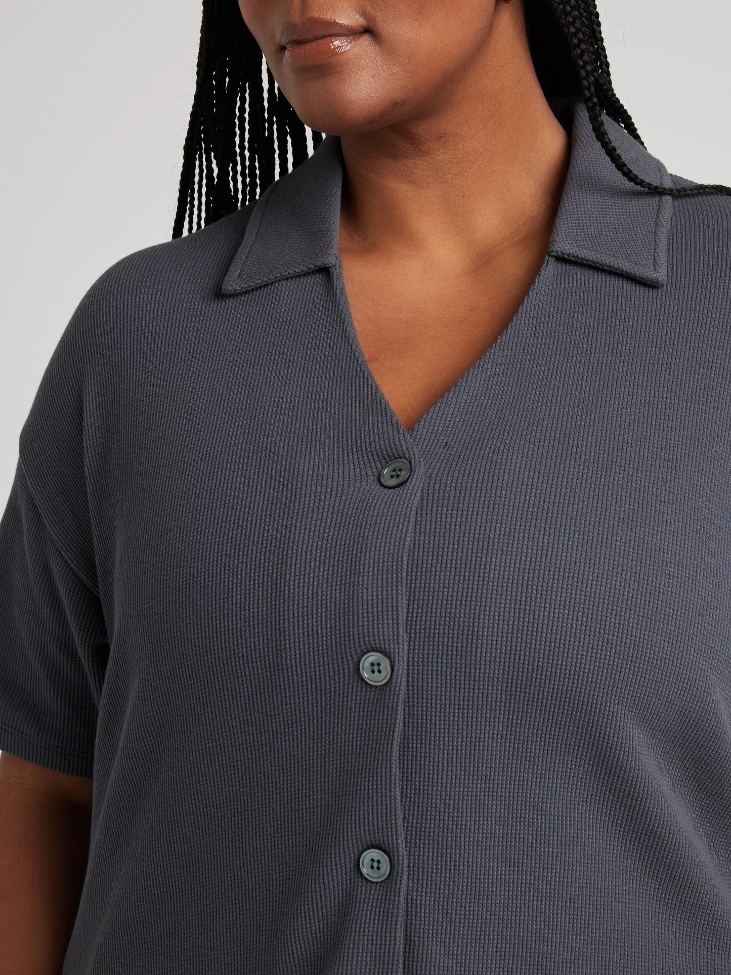 Button Down Shirt - Charcoal | Losano | Evolve Fit Wear