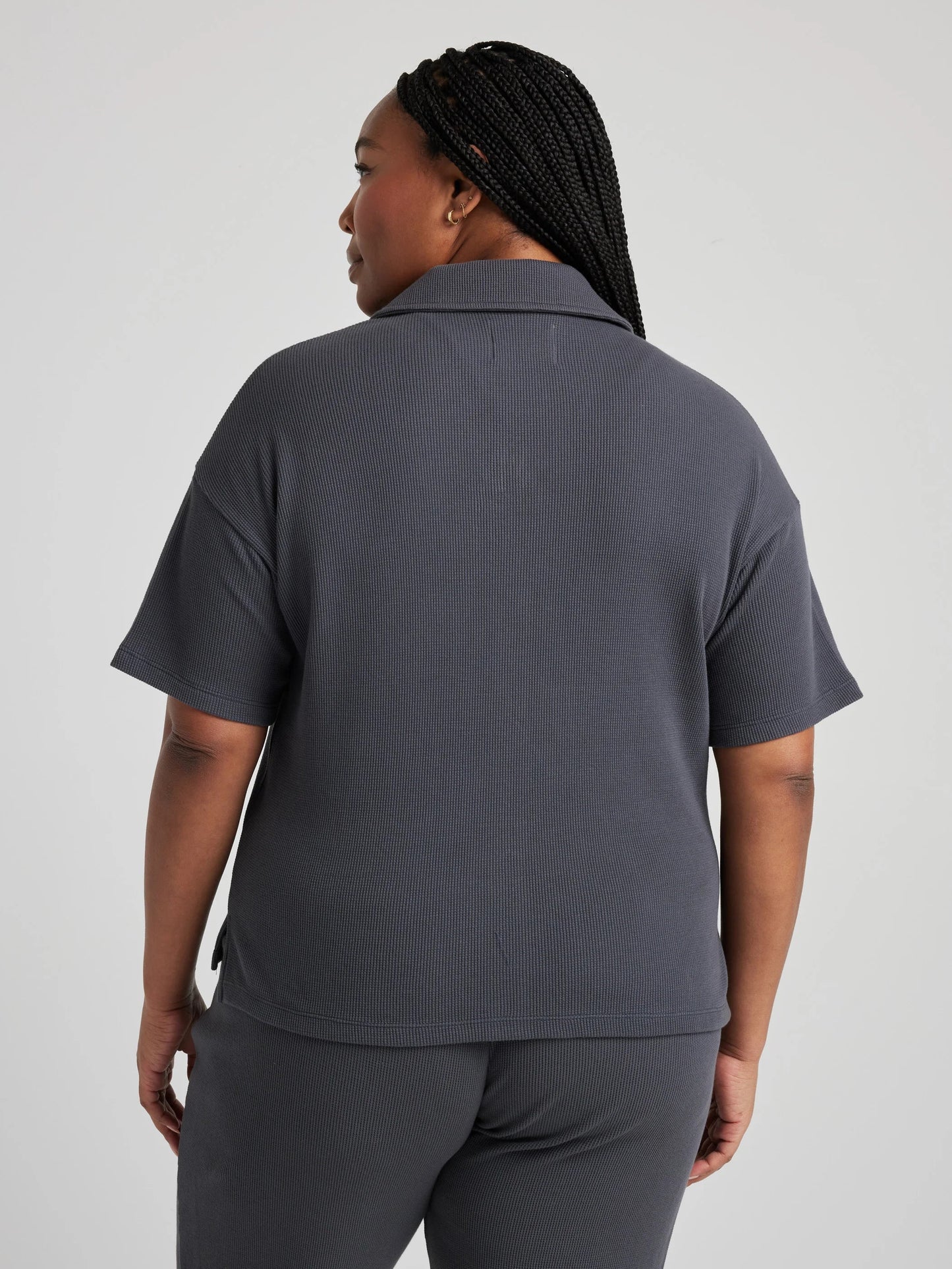 Button Down Shirt - Charcoal | Losano | Evolve Fit Wear