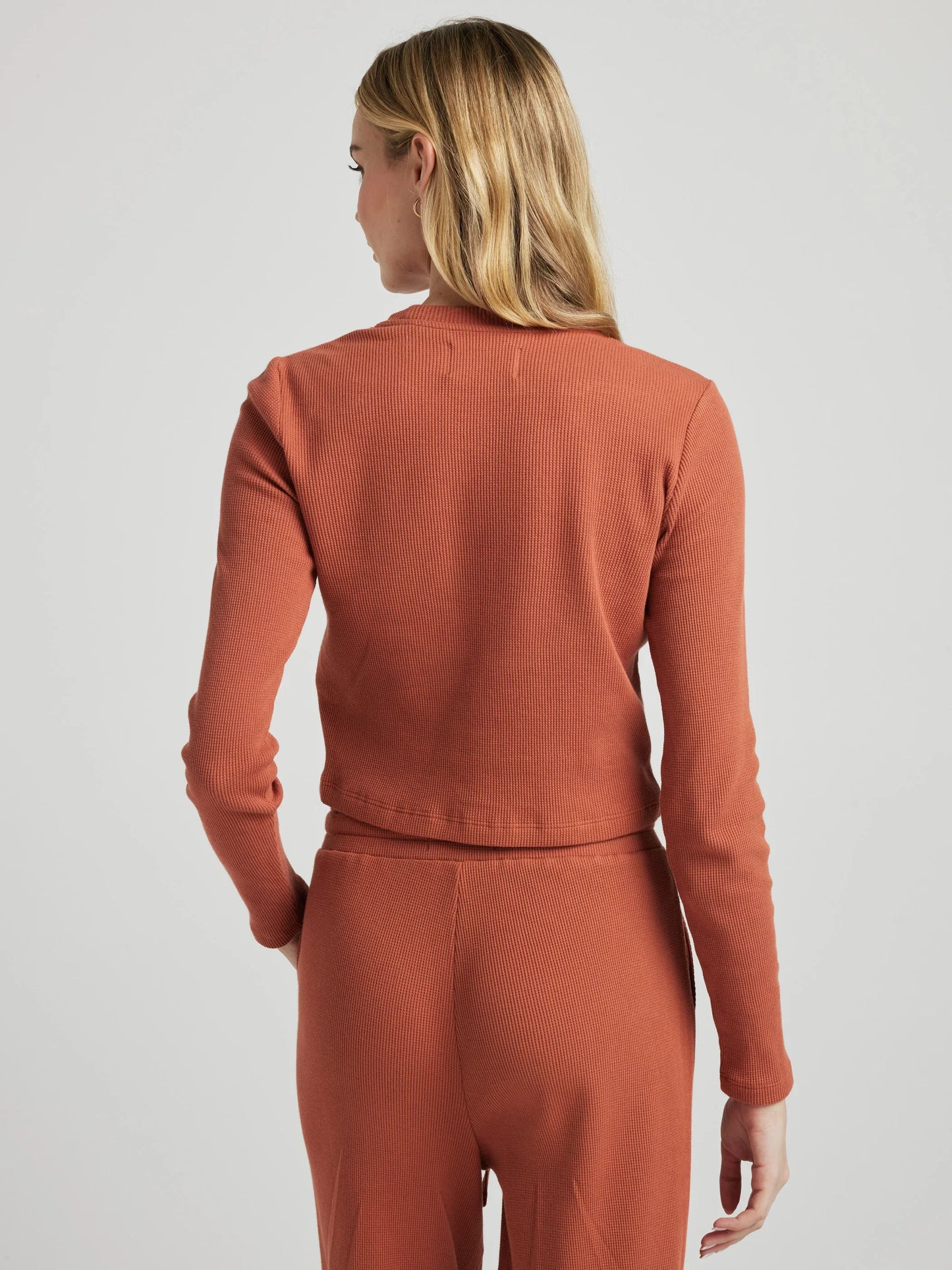 Long Sleeve Crew - Baked Clay | Losano | Evolve Fit Wear