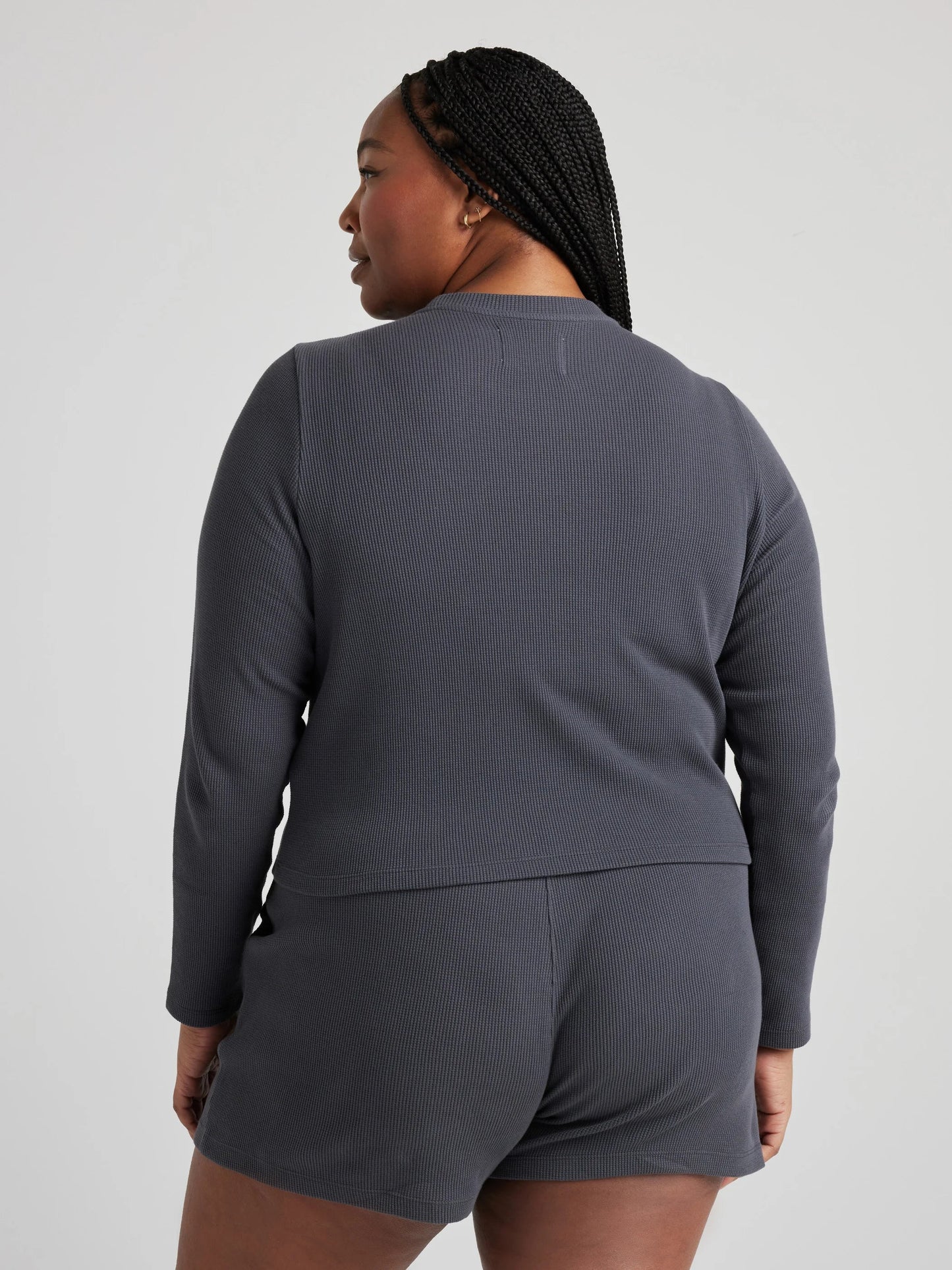 Long Sleeve Crew - Charcoal | Losano | Evolve Fit Wear