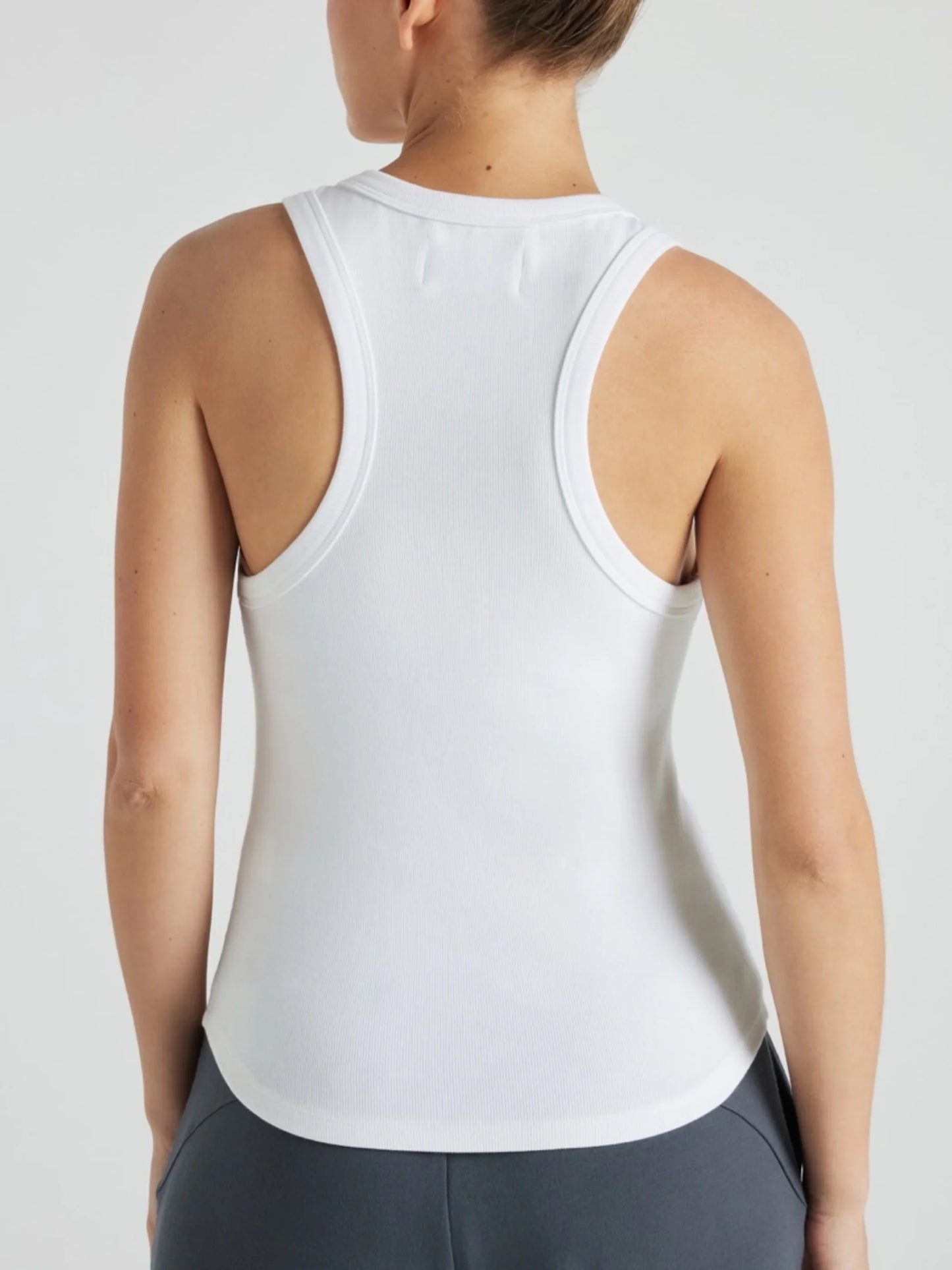 Serene Rib Tank - Snow White | Losano | Evolve Fit Wear