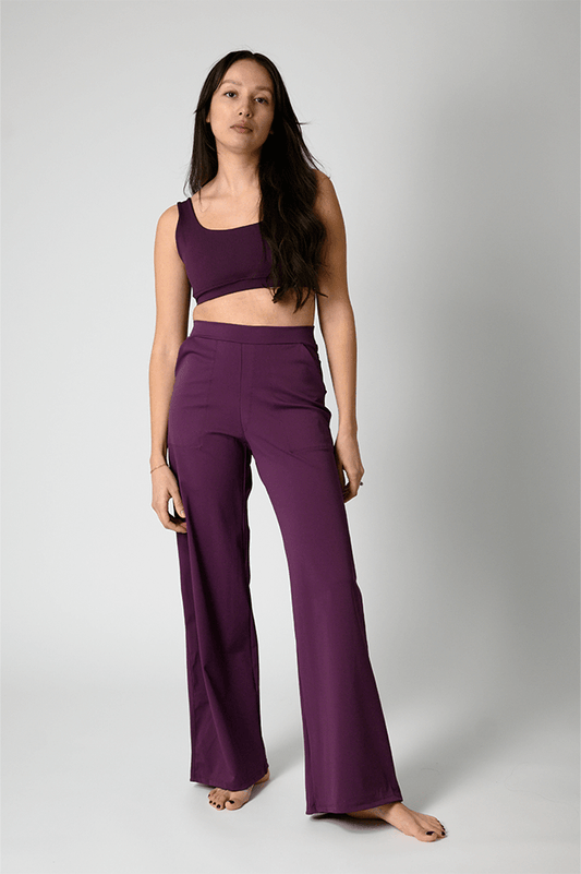 Ultimate Trouser in Mulberry | Yoga Democracy | Evolve Fit Wear