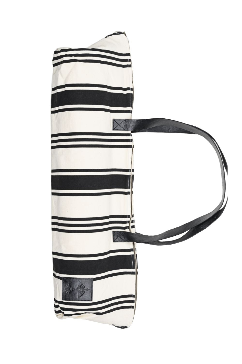 St Tropez Yoga Mat Tote - Black Stripe | Vagabond Goods | Evolve Fit Wear