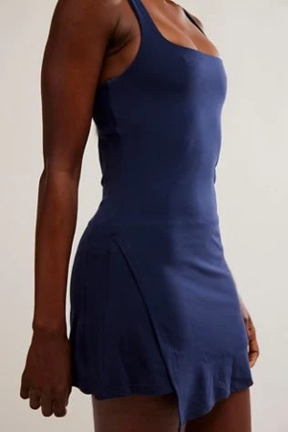 Never Better Tennis Mini Dress - Midnight Navy