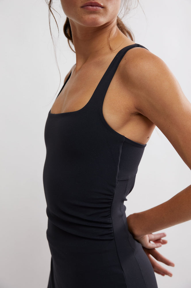Never Better Tennis Mini Dress - True Black