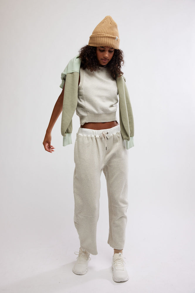 You Wish Slouchy Fit Sweatpants - Heather Grey