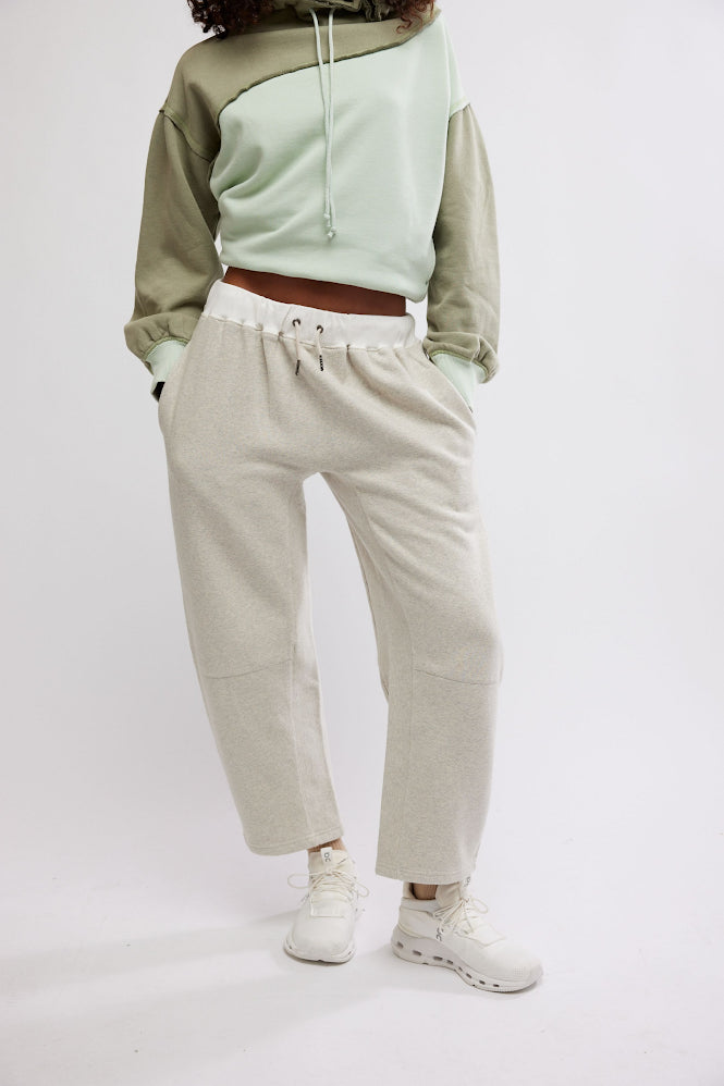 You Wish Slouchy Fit Sweatpants - Heather Grey