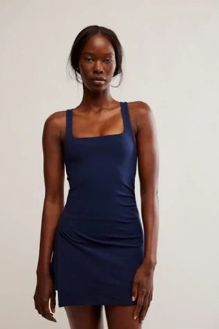 Never Better Tennis Mini Dress - Midnight Navy