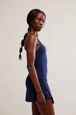 Never Better Tennis Mini Dress - Midnight Navy