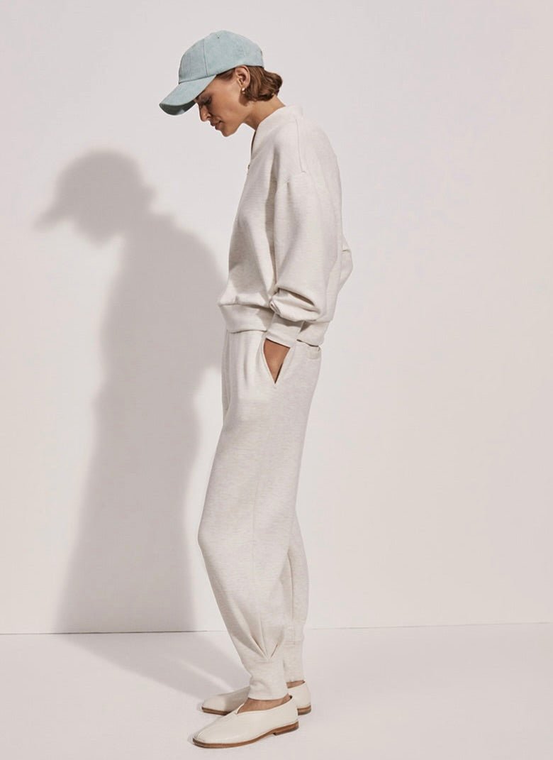 Varley Davidson Sweatshirt - Ivory Marl | Varley | Evolve Fit Wear