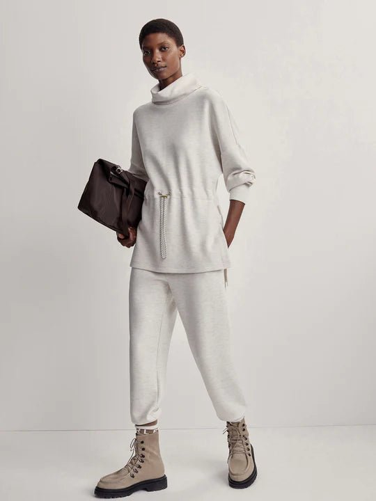 Varley Freya Sweat - Ivory Marl | Varley | Evolve Fit Wear