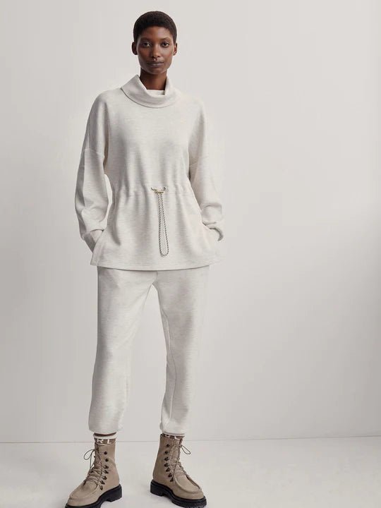 Varley Freya Sweat - Ivory Marl | Varley | Evolve Fit Wear