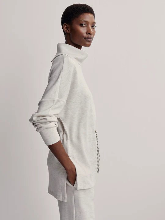 Varley Freya Sweat - Ivory Marl | Varley | Evolve Fit Wear