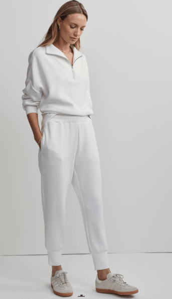 Varley Slim Cuff Pant 25 - White | Varley | Evolve Fit Wear
