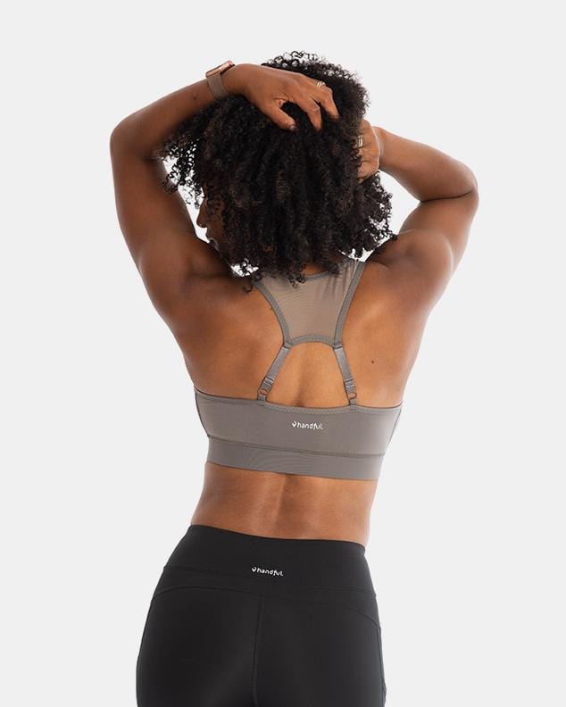 The Closer Bra – Magnetic Gray  Zip up sports bra, Bra, Supportive sports  bras