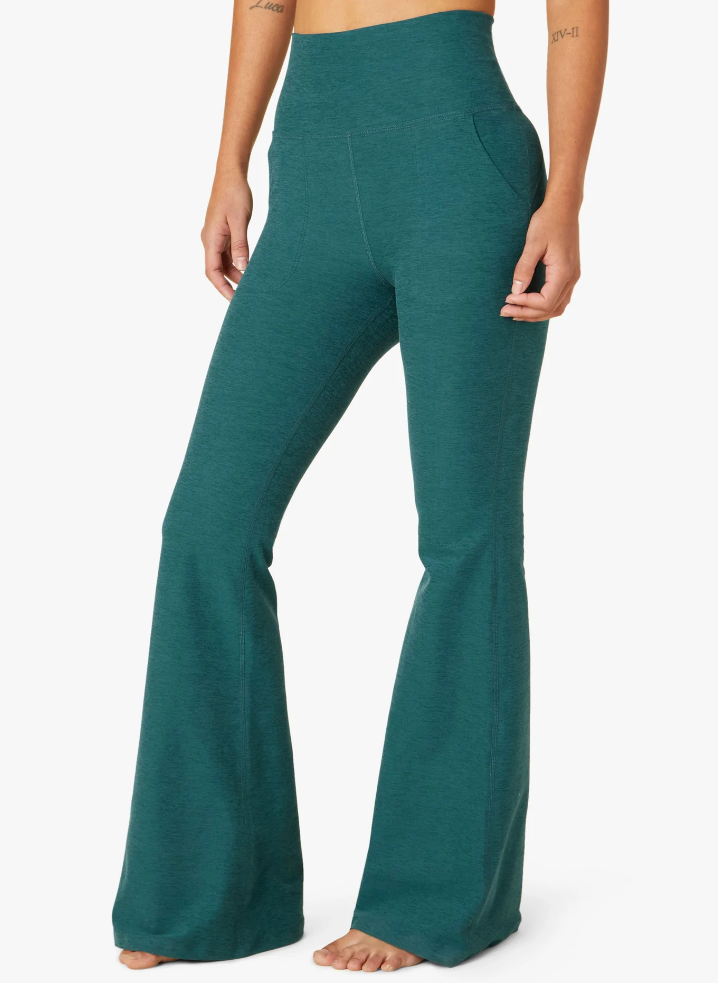 Beyond Yoga High Waisted All Day Flare Pant in Deep Sea