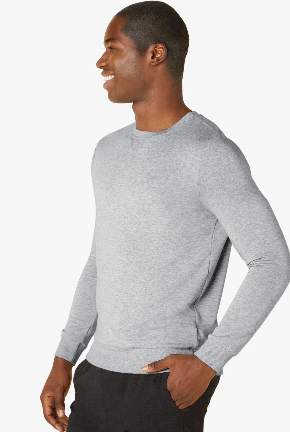 Beyond Yoga Always Beyond Men's Crew Pullover | Beyond Yoga | Evolve Fit Wear