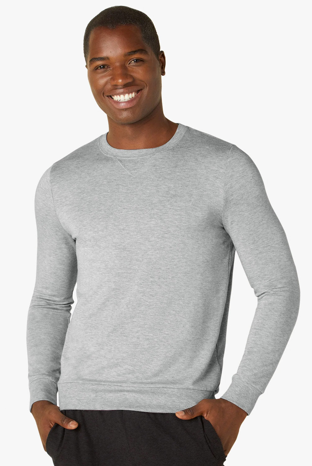 Beyond Yoga Always Beyond Men's Crew Pullover | Beyond Yoga | Evolve Fit Wear
