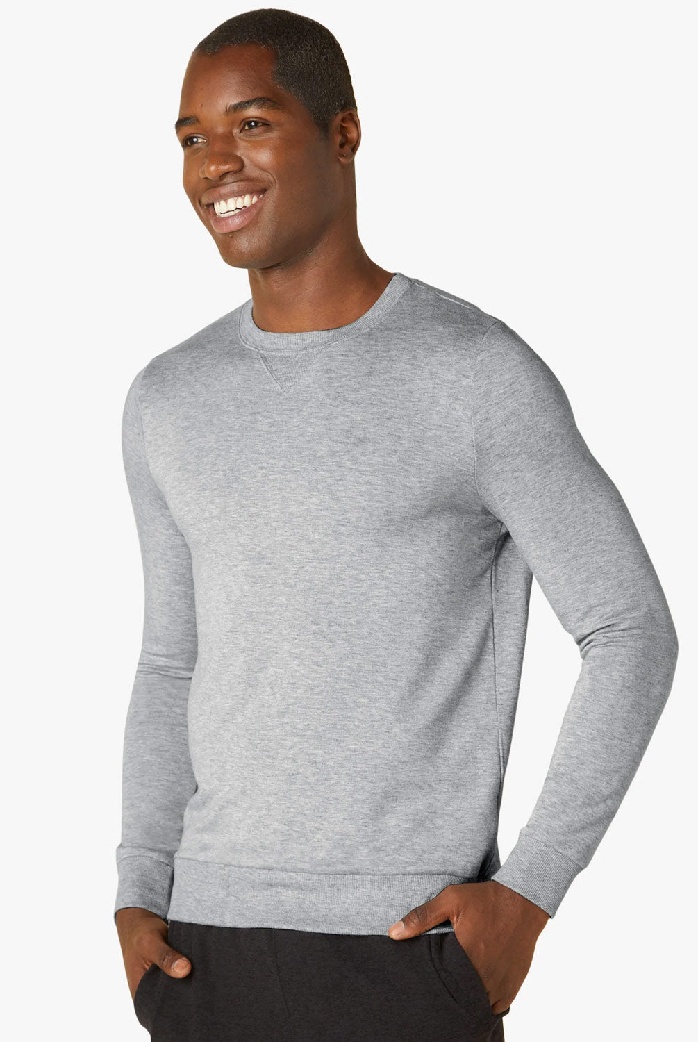 Beyond Yoga Always Beyond Men's Crew Pullover | Beyond Yoga | Evolve Fit Wear