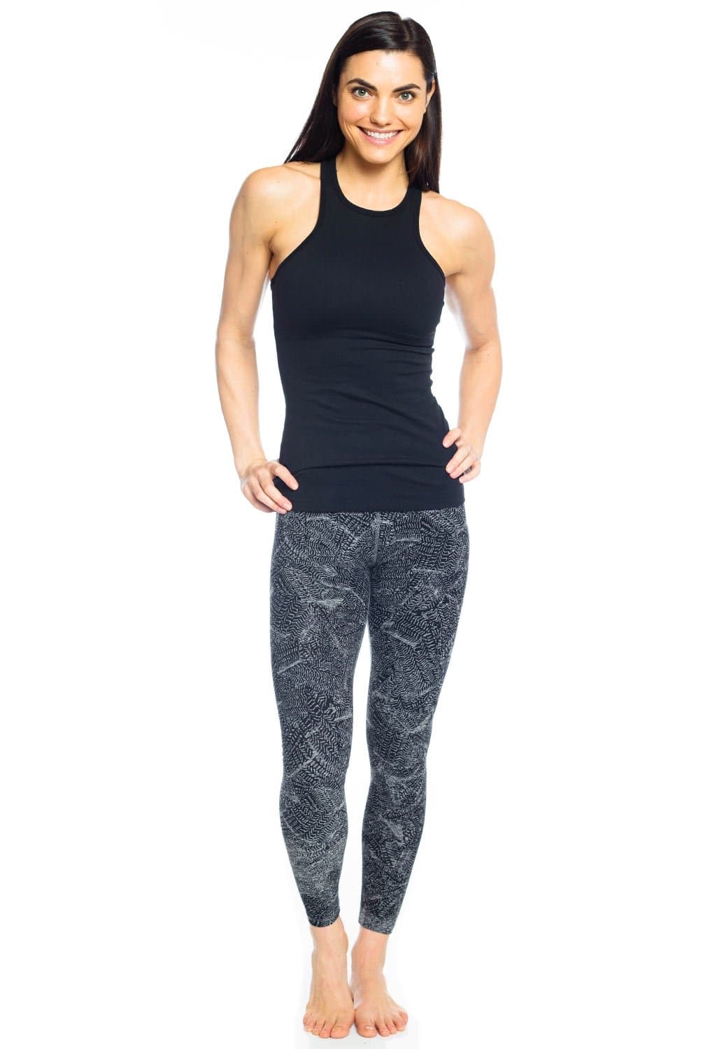 Beyond Yoga Caught in the Midi High Waisted Legging in Fossilized