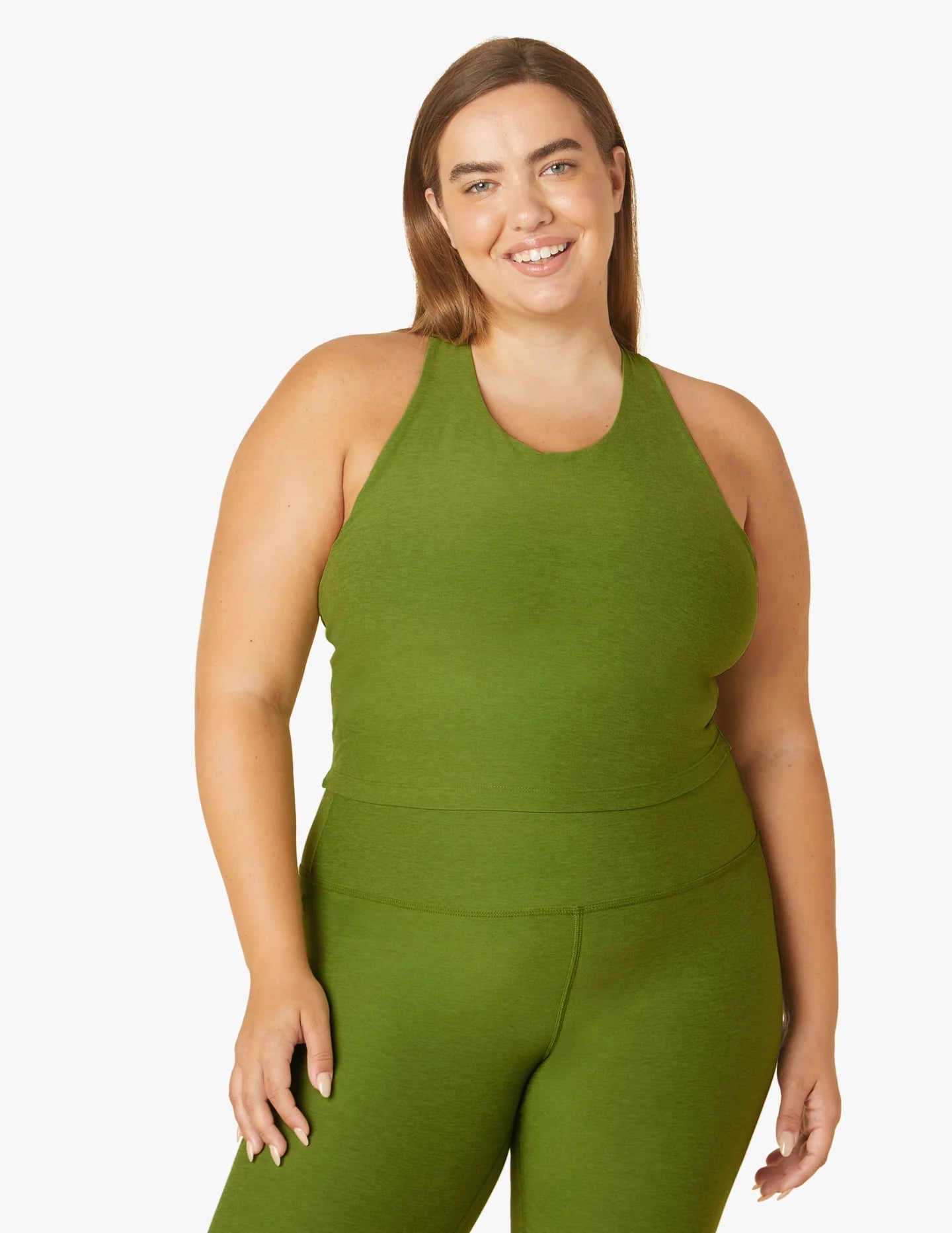Beyond Yoga ReFocus Cropped Tank - Fern | Beyond Yoga | Evolve Fit Wear