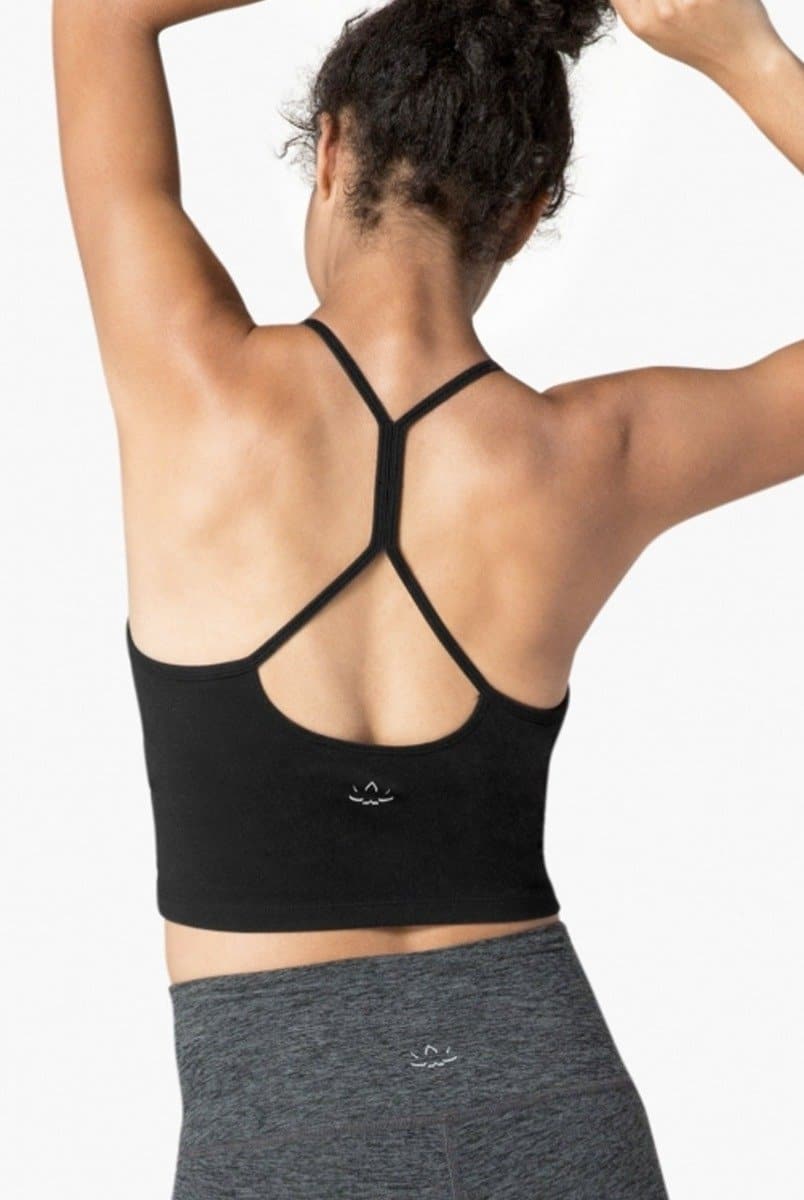 Beyond Yoga Slim Racerback Cropped Tank - Darkest Night | Beyond Yoga | Evolve Fit Wear