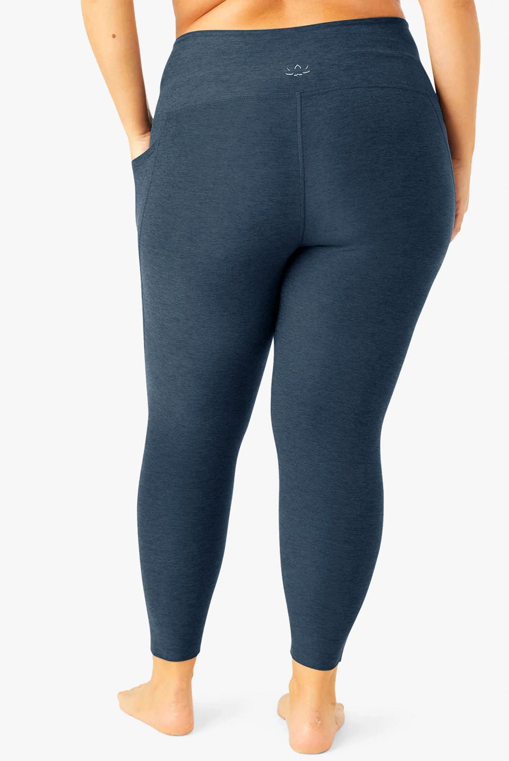 Beyond Yoga Spacedye Out of Pocket High Waisted Midi Legging - Navy | Beyond Yoga | Evolve Fit Wear