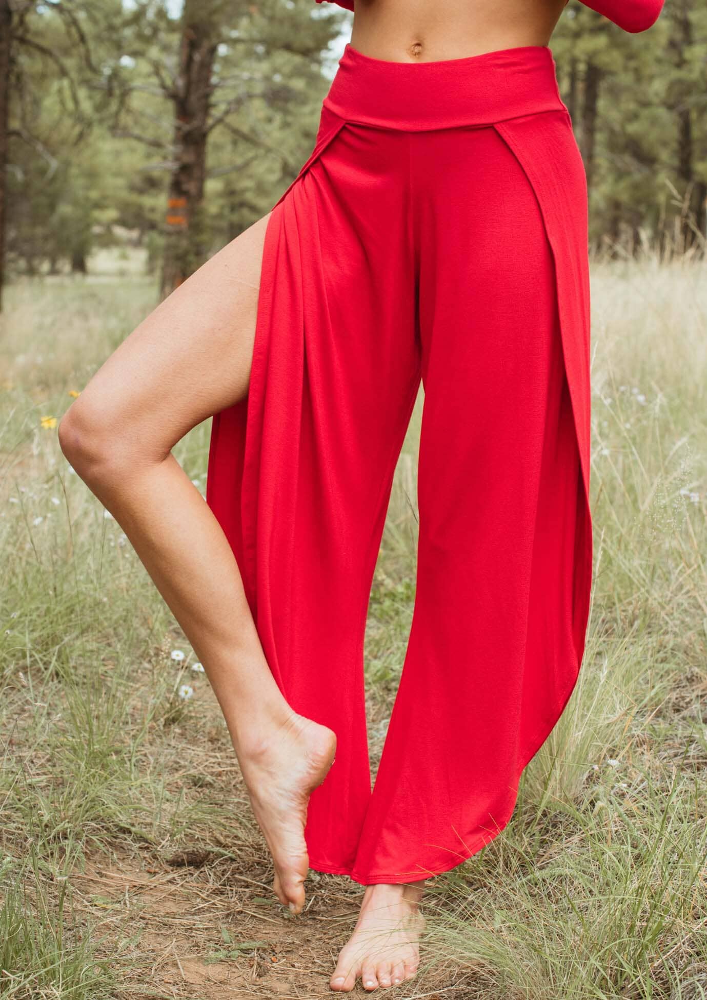Bhakti Pant - Wildflower Red | Jala | Evolve Fit Wear