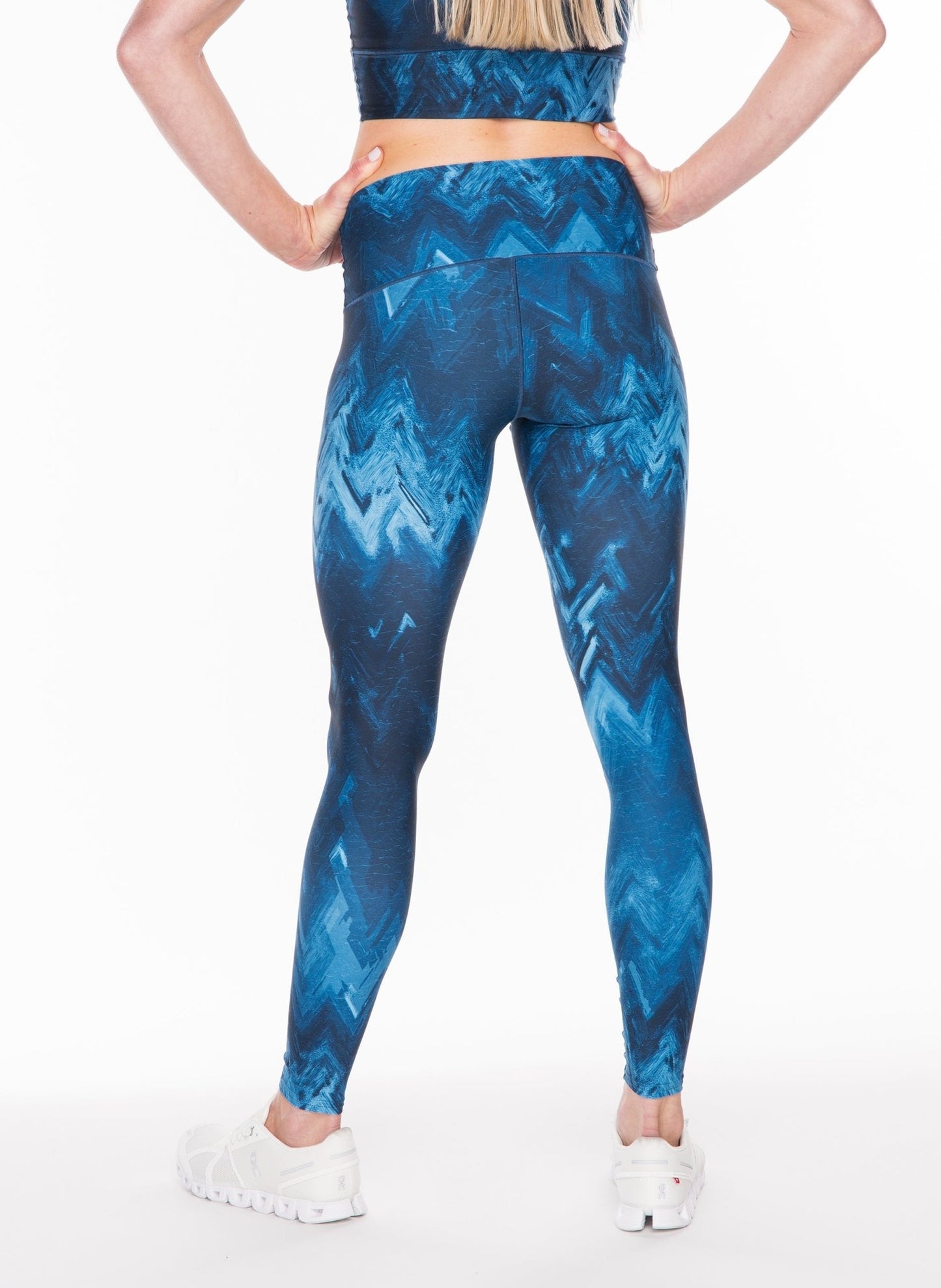 Blue Wave Yoga Pants | Colorado Threads Clothing | Evolve Fit Wear
