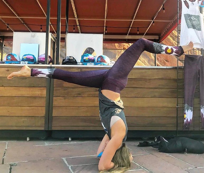 Burgundy Native Yoga Pants | Colorado Threads Clothing | Evolve Fit Wear