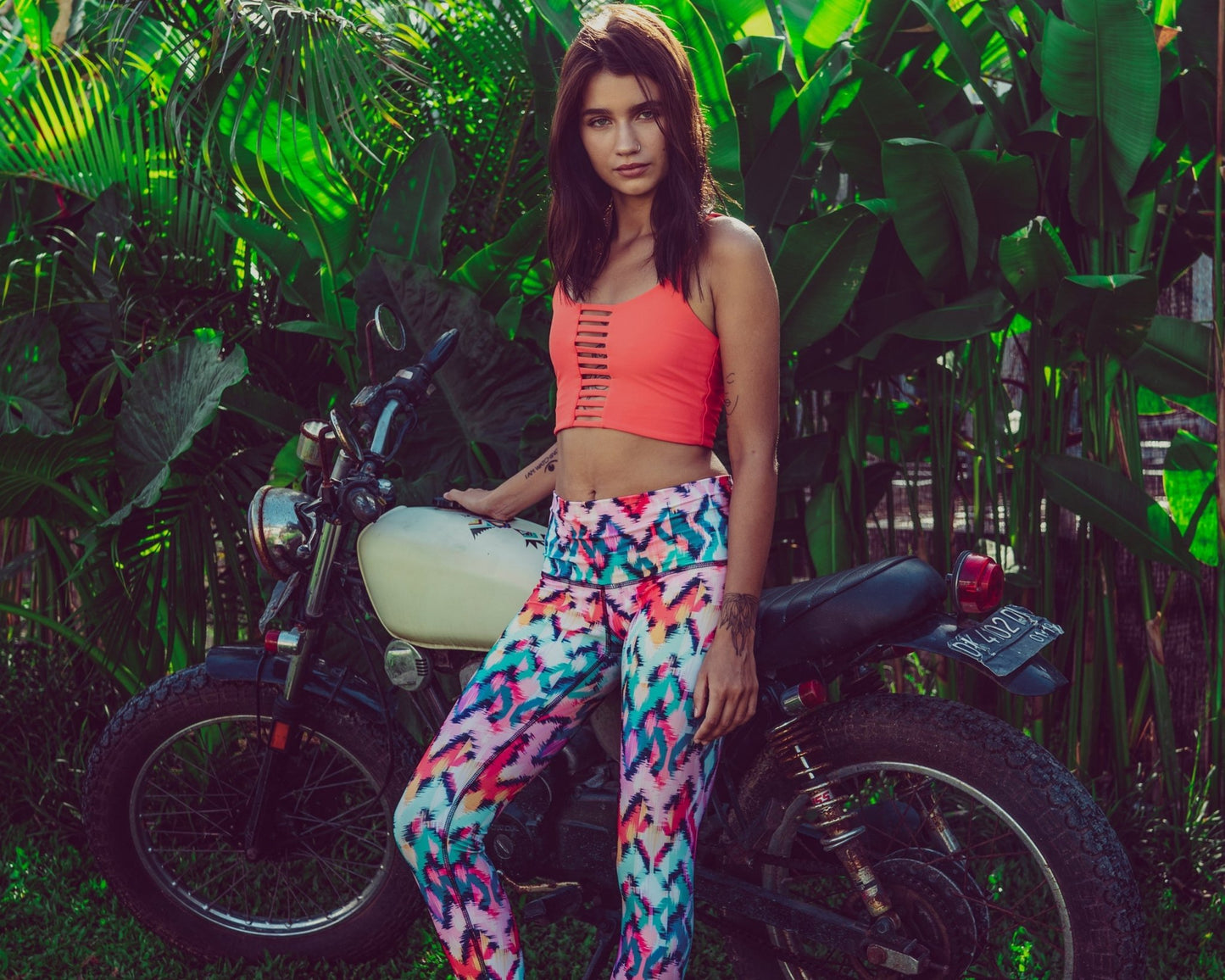 Charly Legging in Tropical Ikat Print | Vagabond Goods | Evolve Fit Wear
