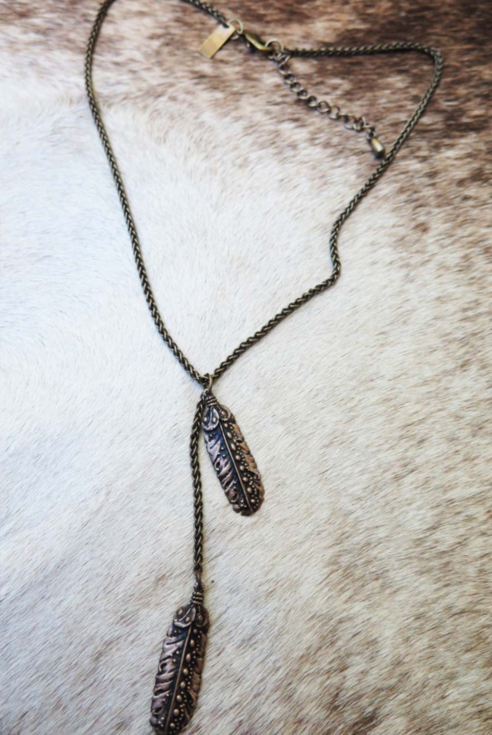 Cielo Feather Lariat Necklace | Wanderlust | Evolve Fit Wear
