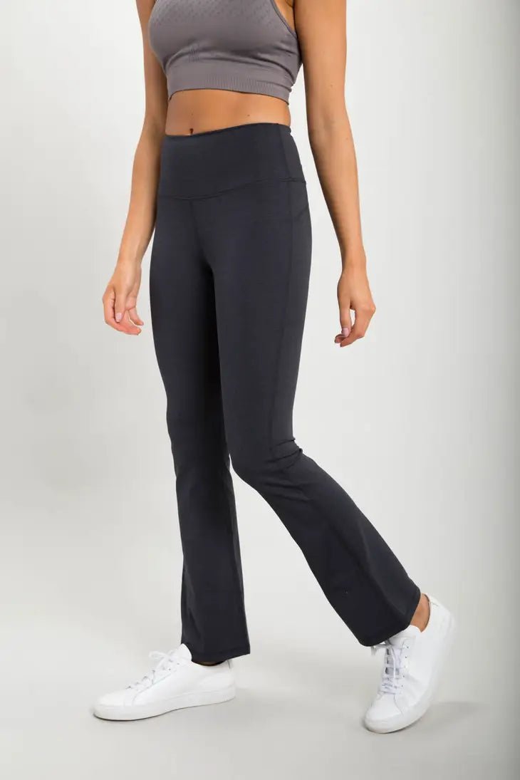 Flare Swoop Back High - Waisted Yoga Pants | Mono B | Evolve Fit Wear
