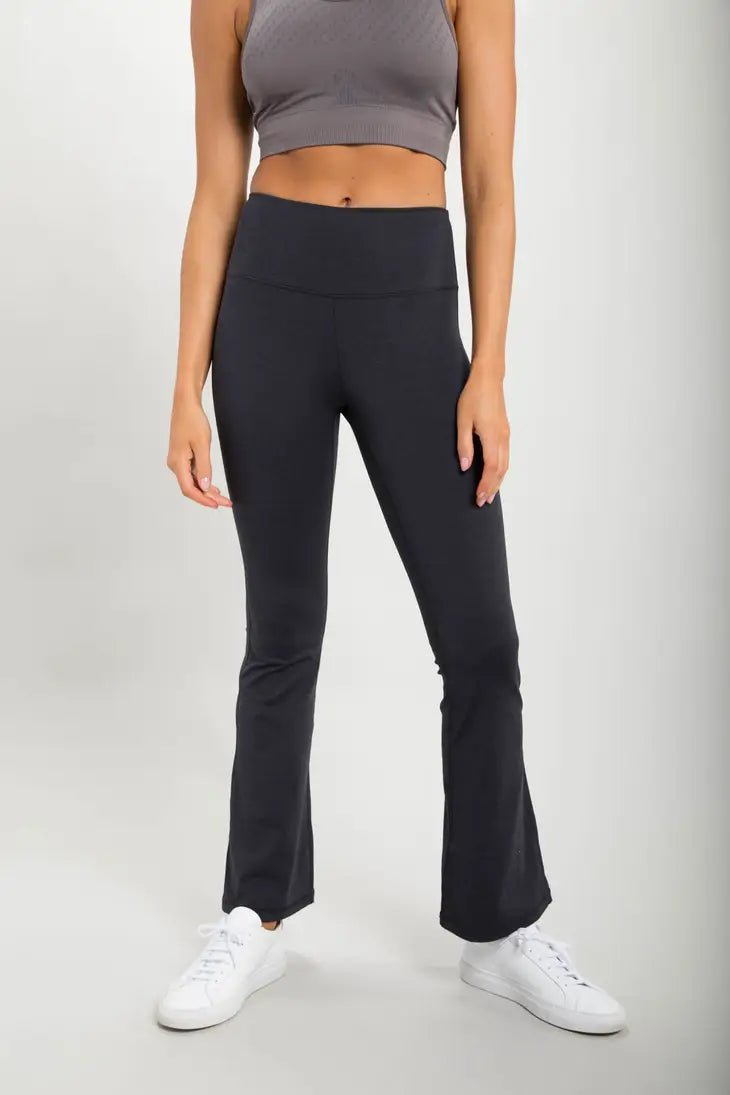 Flare Swoop Back High - Waisted Yoga Pants | Mono B | Evolve Fit Wear