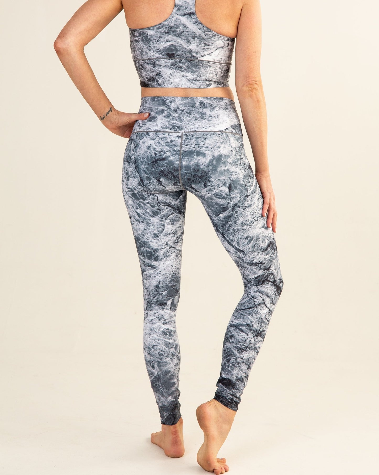 Grey Marble Yoga Pants | Colorado Threads Clothing | Evolve Fit Wear