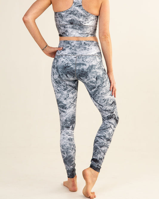 Grey Marble Yoga Pants | Colorado Threads Clothing | Evolve Fit Wear