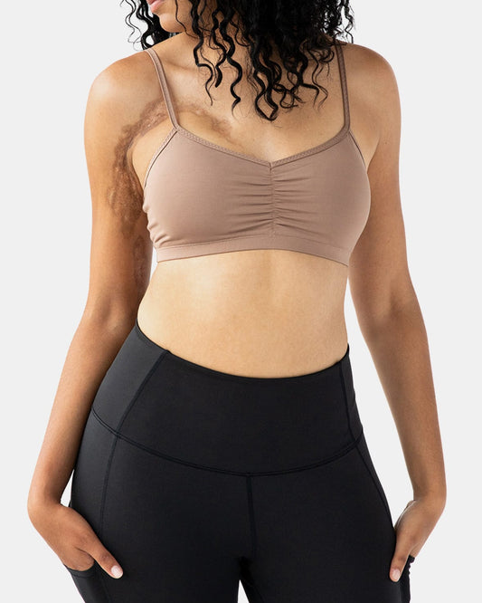 Handful Adjustable Bra – Just Brew It (Latte Brown) | Handful | Evolve Fit Wear