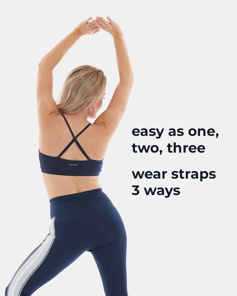 Handful Adjustable Bra – Night Swim Navy | Handful | Evolve Fit Wear