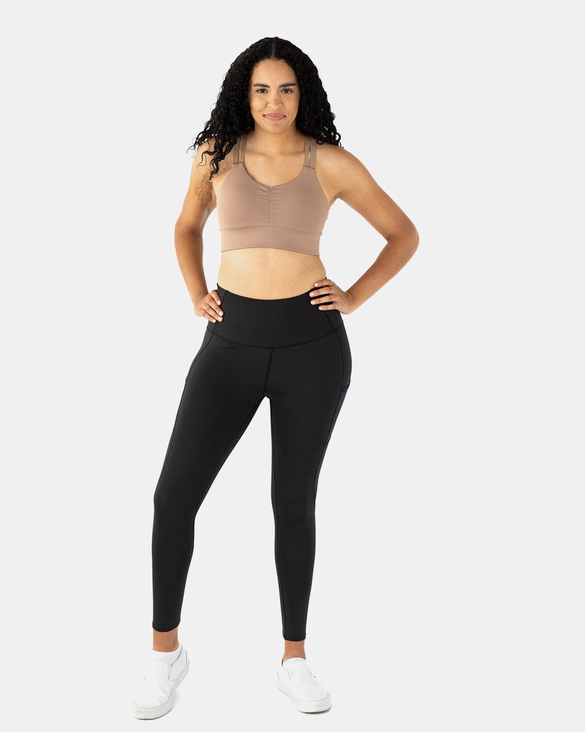 Handful Double Down Bra – Just Brew It (Latte Brown) | Handful | Evolve Fit Wear