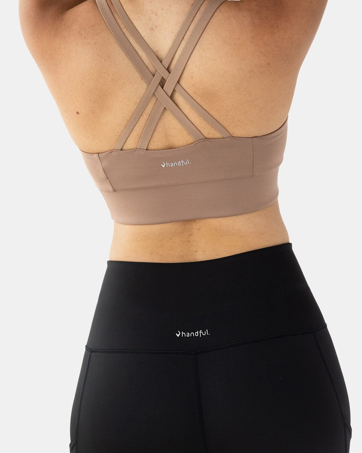 Handful Double Down Bra – Just Brew It (Latte Brown) | Handful | Evolve Fit Wear