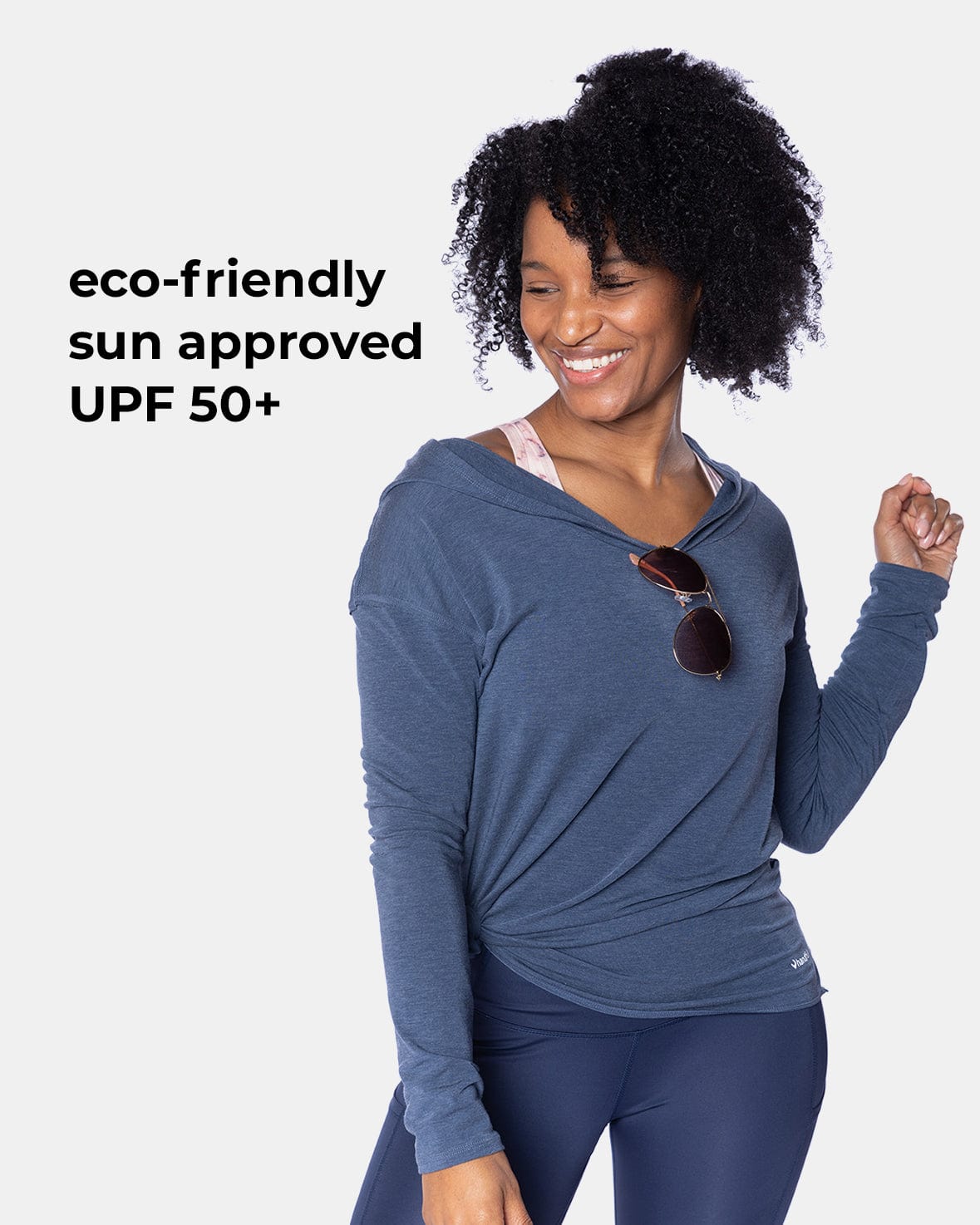 Handful Hello Sunshine UPF Hoodie - Night Swim Navy | Handful | Evolve Fit Wear