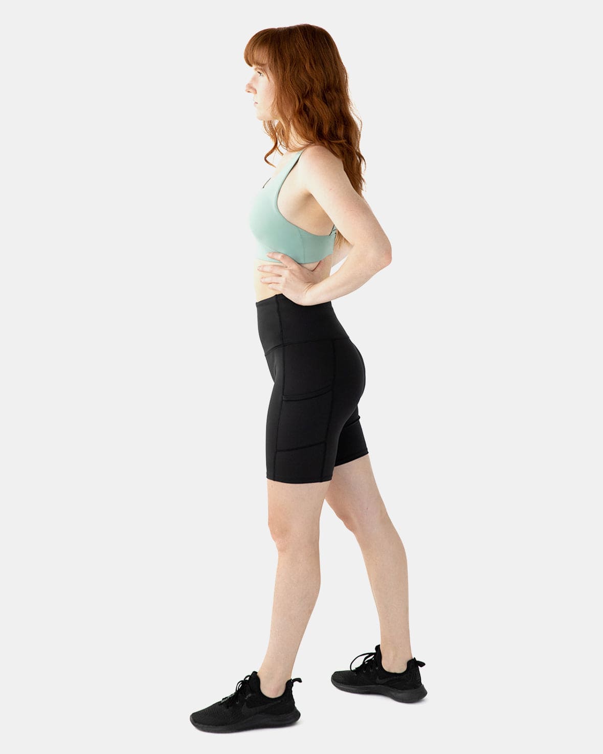 Handful Hi Five High - Waisted Biker Short - Booya Black | Handful | Evolve Fit Wear