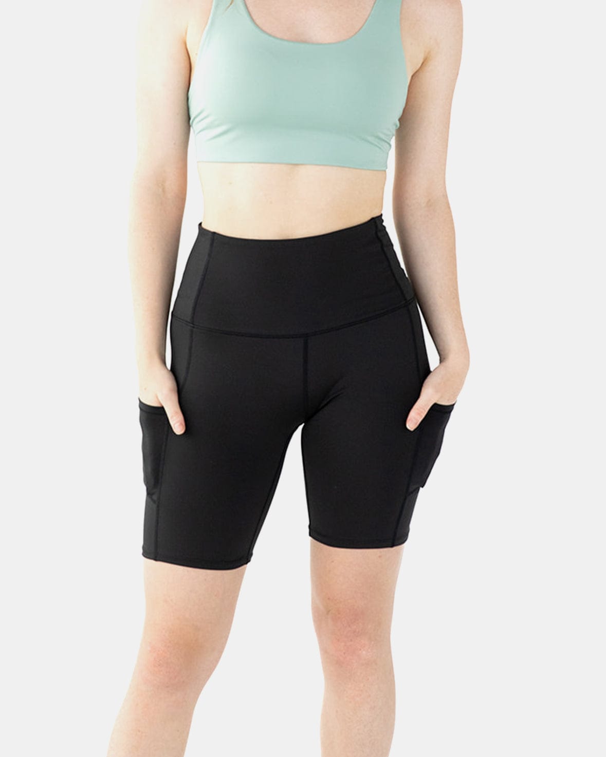 Handful Hi Five High - Waisted Biker Short - Booya Black | Handful | Evolve Fit Wear