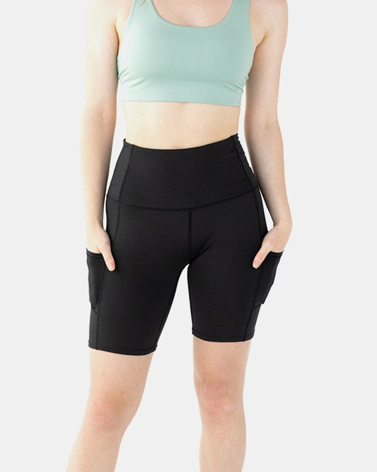 Handful Hi Five High - Waisted Biker Short - Booya Black | Handful | Evolve Fit Wear